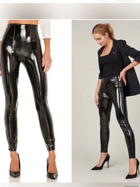 NWT Spanx patent leather pants sz S